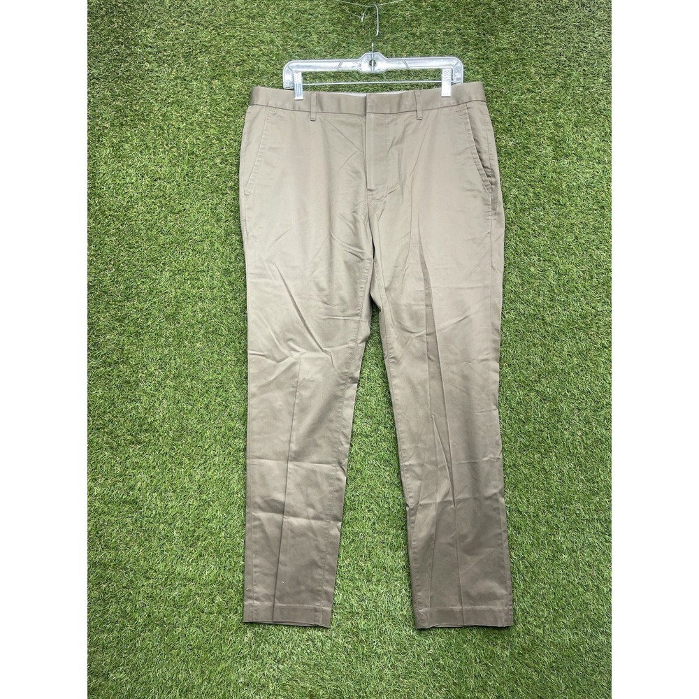 BONOBOS Chino Pants Mens 35x32 Thursday Dress Casual Brown Tailored Fit Work